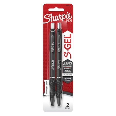 Sharpie Sharpie S-Gel Black Retractable Gel Pen 2 pk 2096156